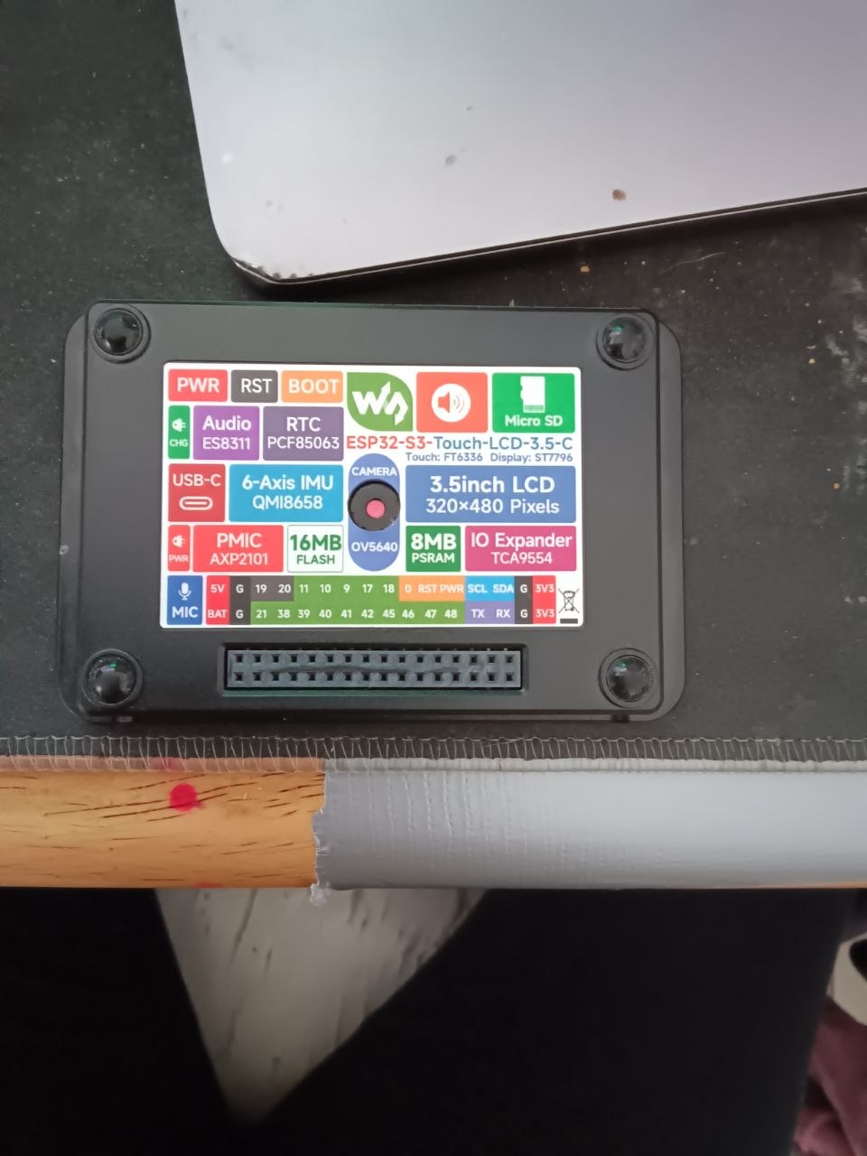 The temporary Waveshare hub for the POP crystal build